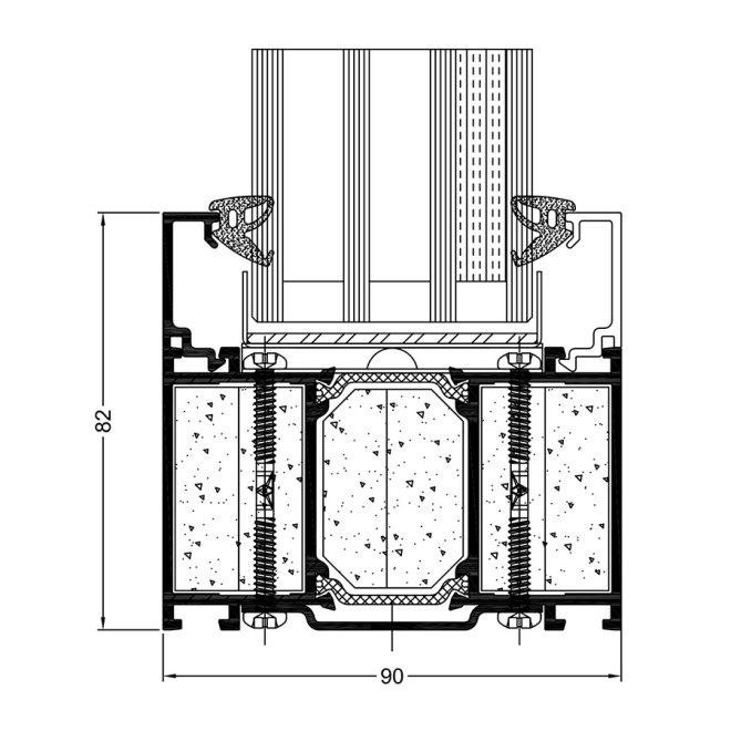 FR90 filled cross section