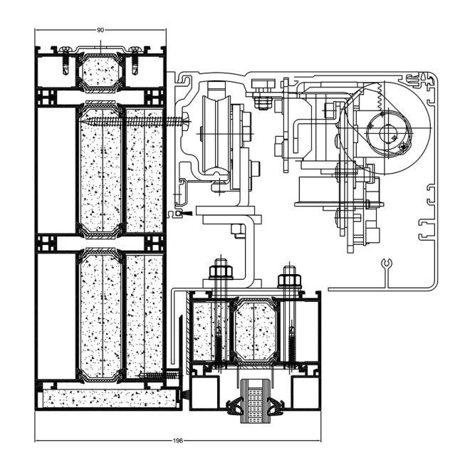 FR 90 Slide automation cross section