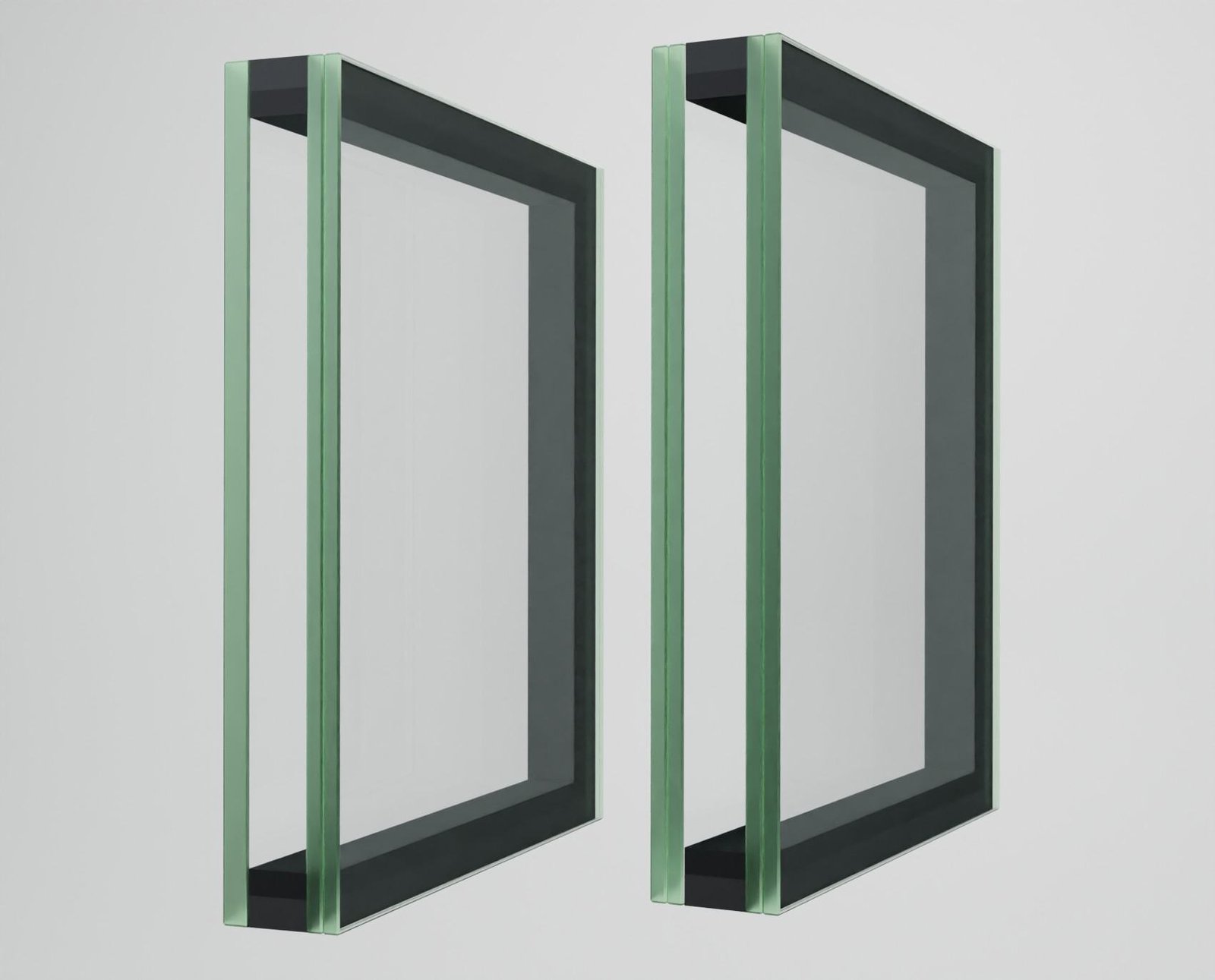 POLFLAM L and LL monolithic fire-resistant glass types with integrated laminated glass